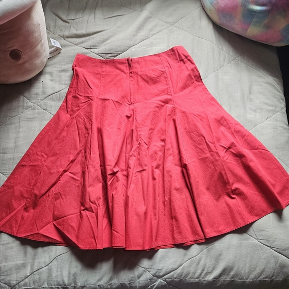TOPSHOP Red Circle Skirt Size 10 - Picture 3 of 4
